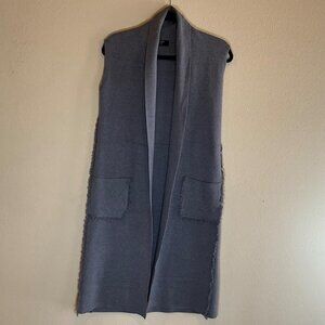 Tahari T Women's Cardigan/Duster with side pockets, XS, Gray